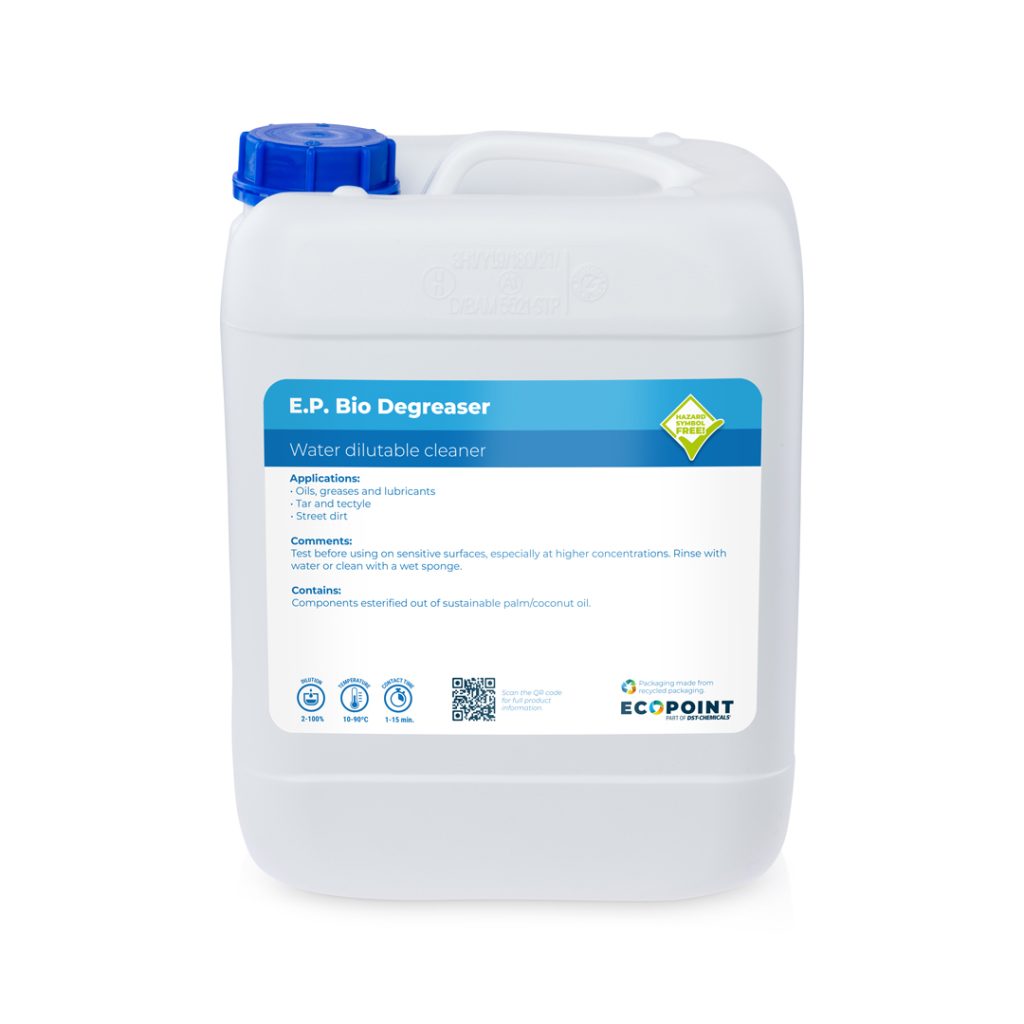 PR265_EP-Bio-Degreaser_EN_Drum_10Lmeer E.P. Bio Degreaser - Water dilutable cleaner- Eco-Point